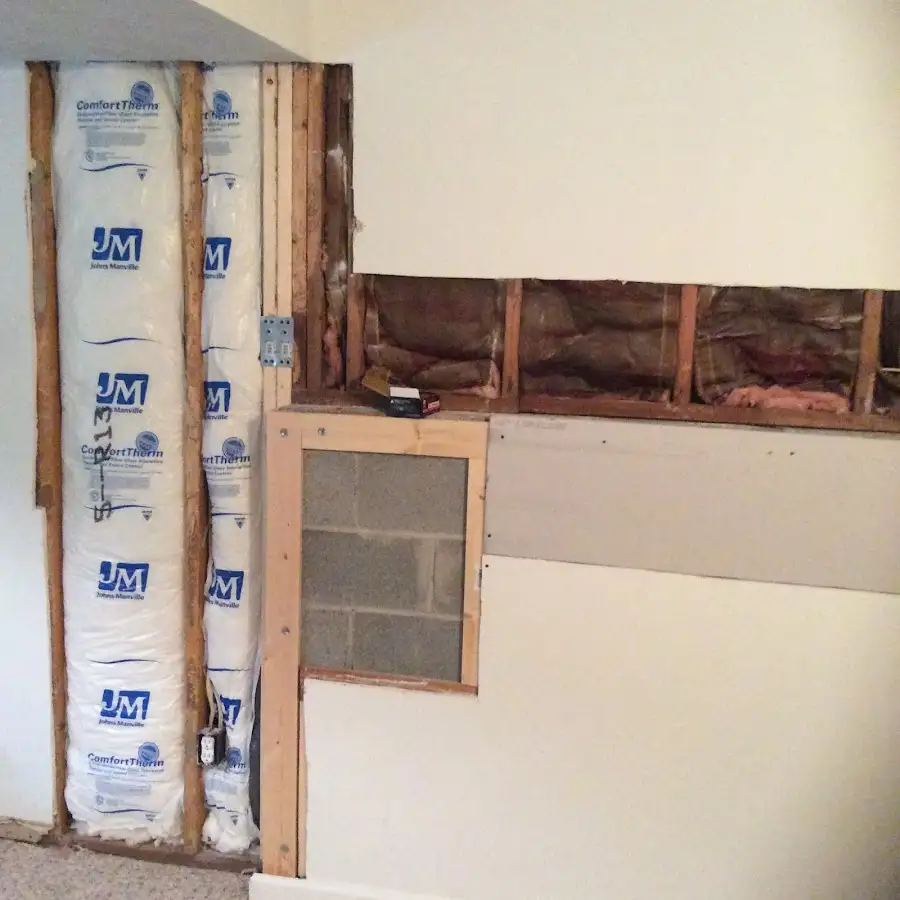 Wall insulation replacement during Structural Drying in Airway Heights